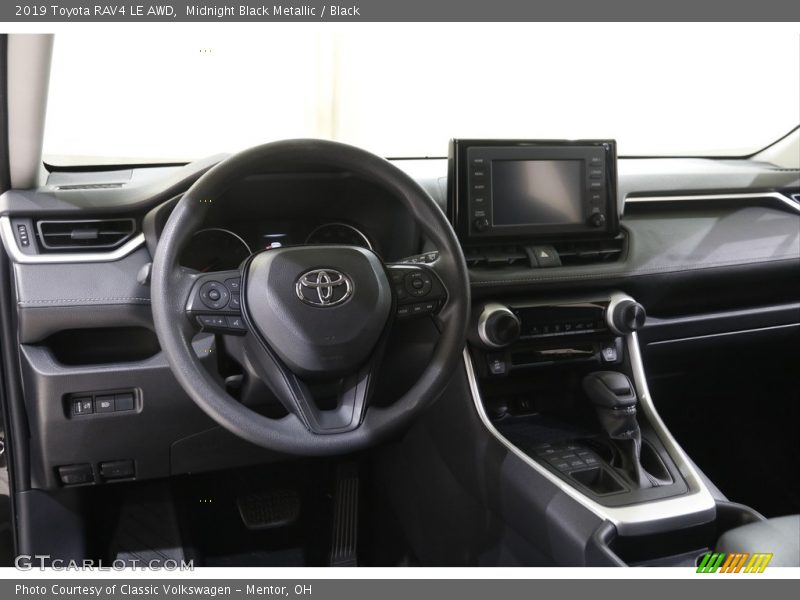 Midnight Black Metallic / Black 2019 Toyota RAV4 LE AWD