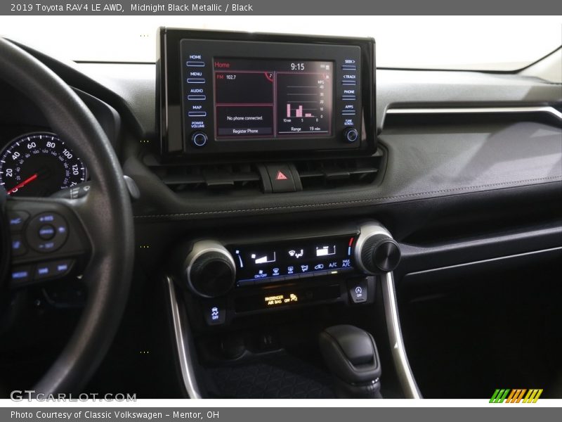 Midnight Black Metallic / Black 2019 Toyota RAV4 LE AWD