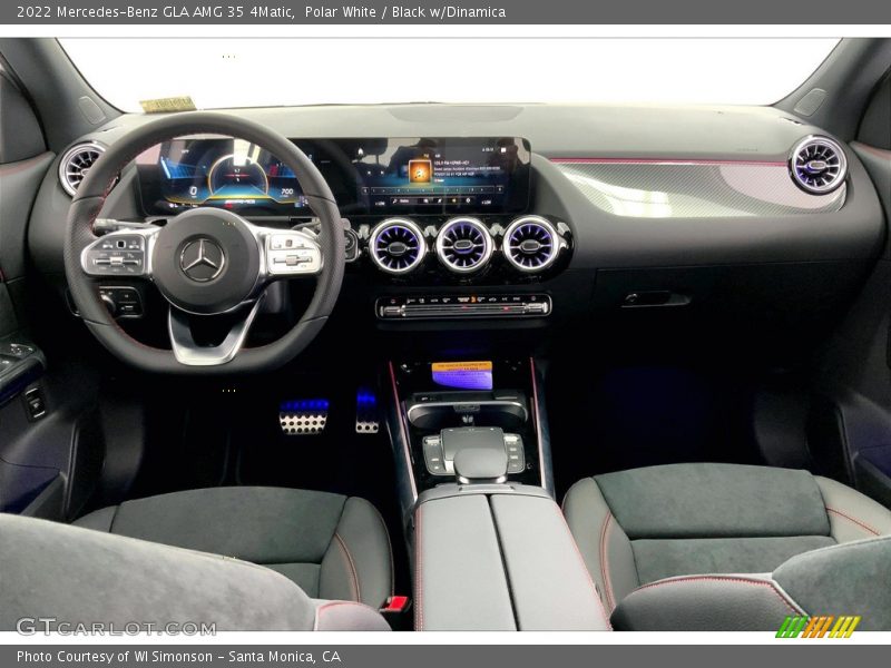 Dashboard of 2022 GLA AMG 35 4Matic