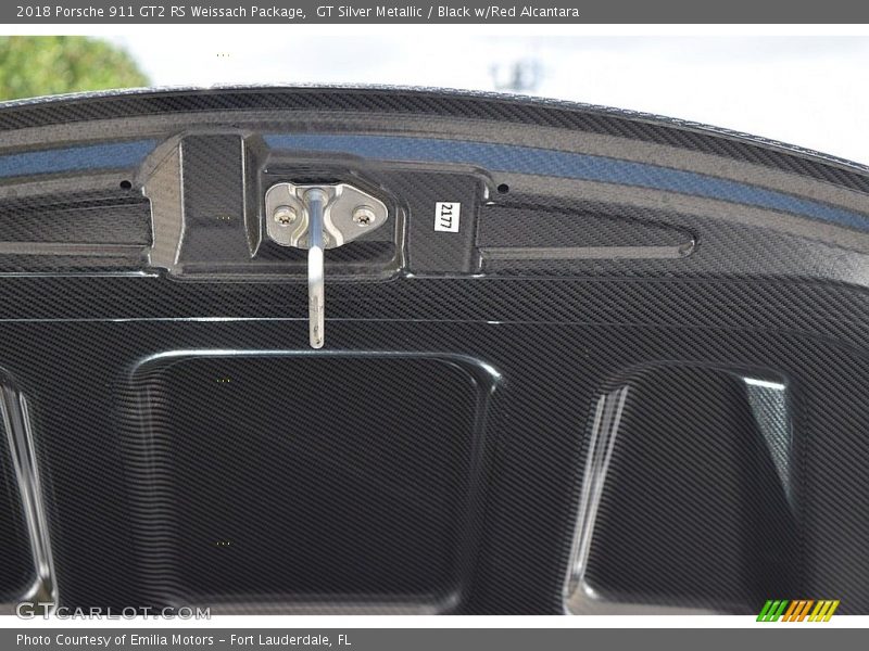 GT Silver Metallic / Black w/Red Alcantara 2018 Porsche 911 GT2 RS Weissach Package