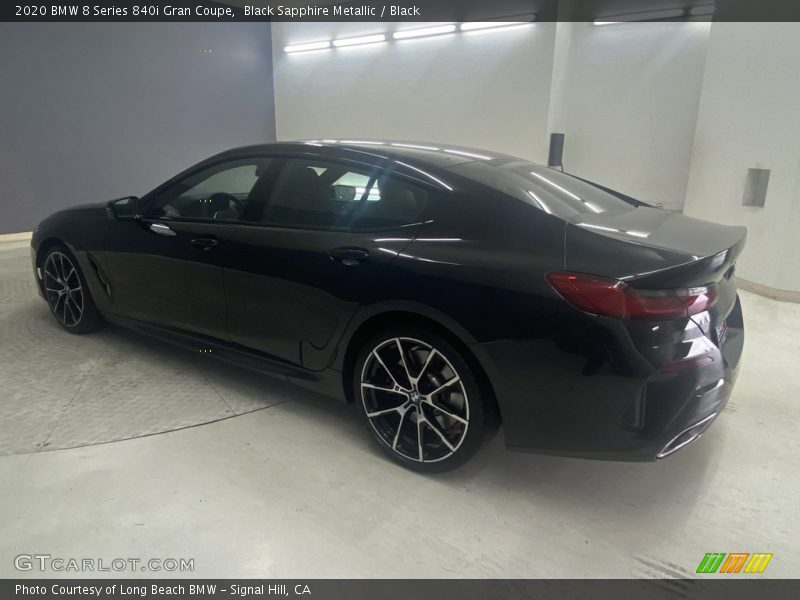 Black Sapphire Metallic / Black 2020 BMW 8 Series 840i Gran Coupe