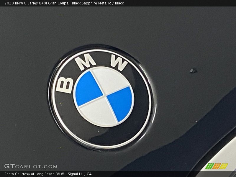 Black Sapphire Metallic / Black 2020 BMW 8 Series 840i Gran Coupe