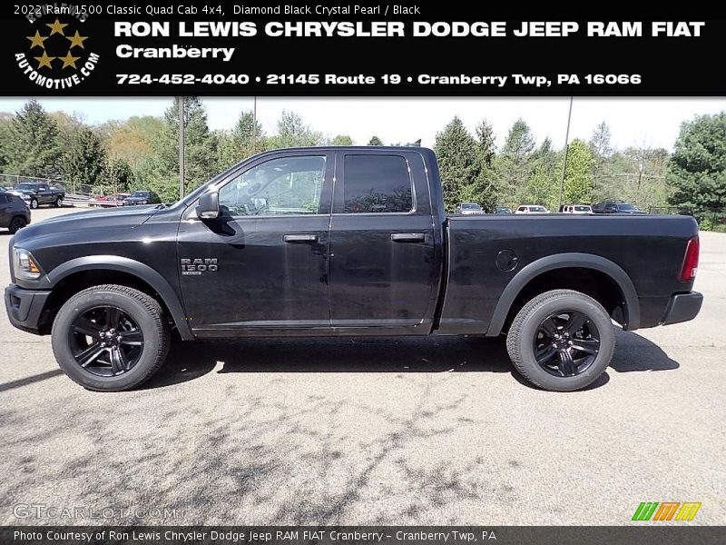 Diamond Black Crystal Pearl / Black 2022 Ram 1500 Classic Quad Cab 4x4