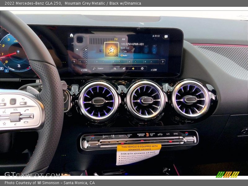 Mountain Grey Metallic / Black w/Dinamica 2022 Mercedes-Benz GLA 250
