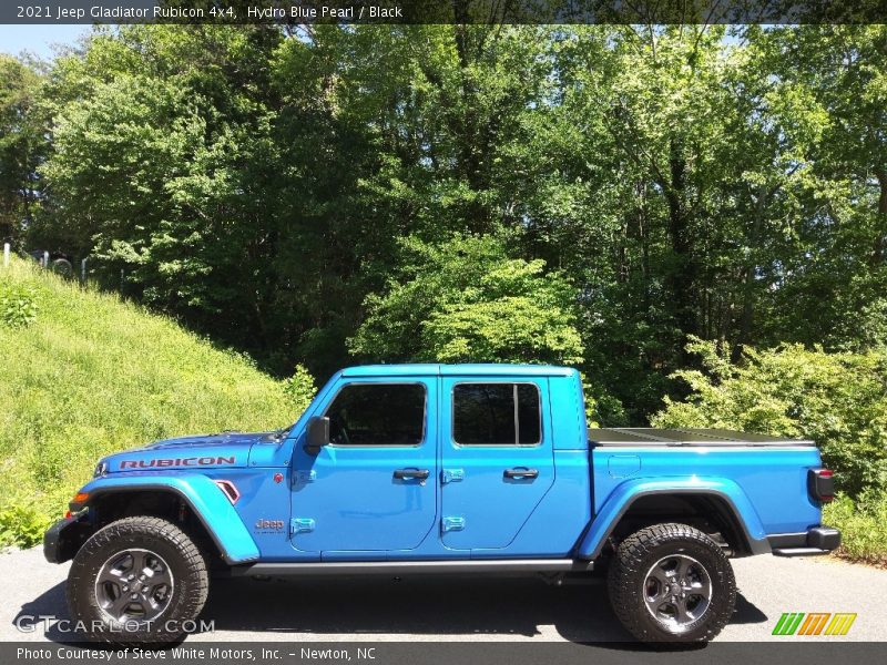 Hydro Blue Pearl / Black 2021 Jeep Gladiator Rubicon 4x4
