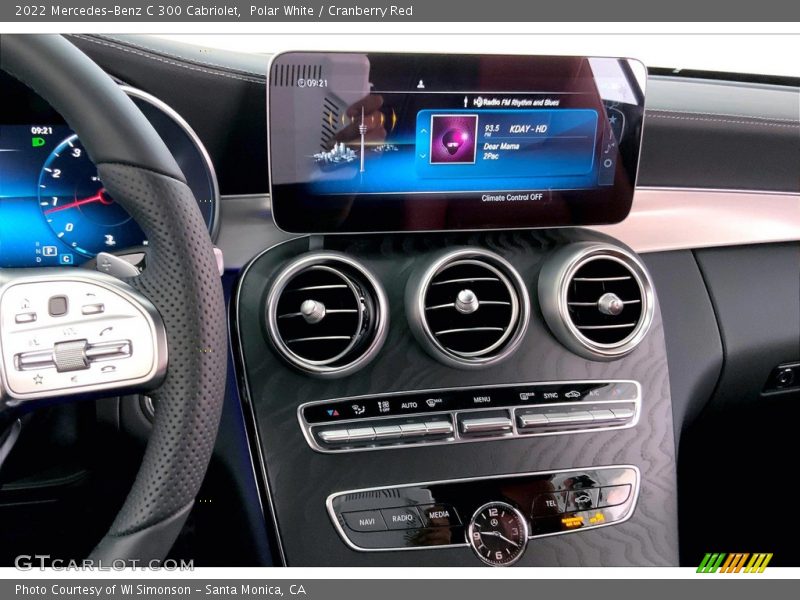 Polar White / Cranberry Red 2022 Mercedes-Benz C 300 Cabriolet