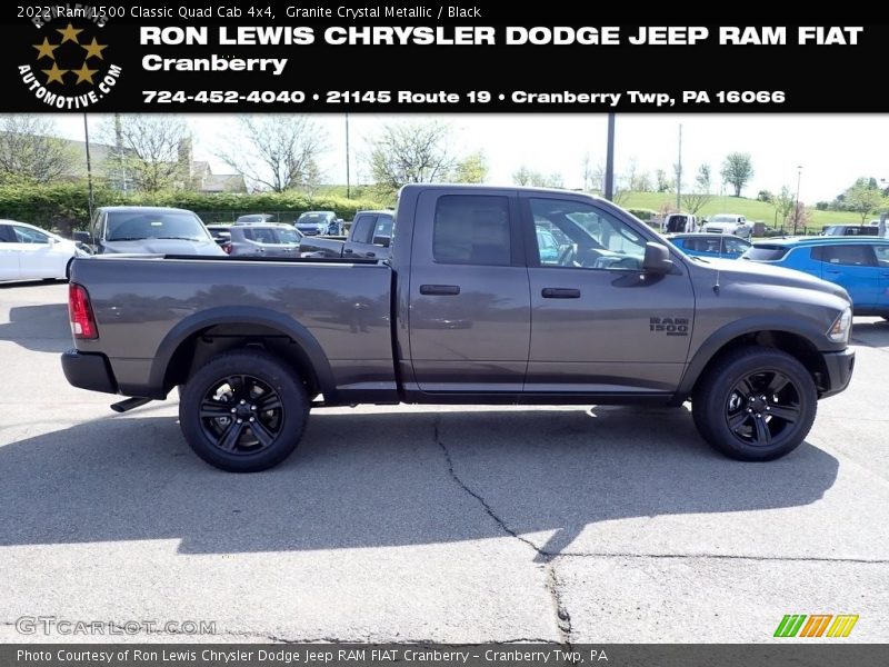 Granite Crystal Metallic / Black 2022 Ram 1500 Classic Quad Cab 4x4