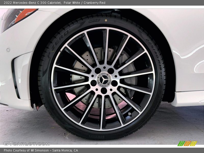 Polar White / Cranberry Red 2022 Mercedes-Benz C 300 Cabriolet