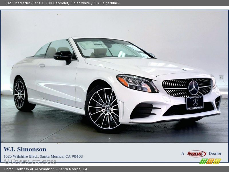 Polar White / Silk Beige/Black 2022 Mercedes-Benz C 300 Cabriolet