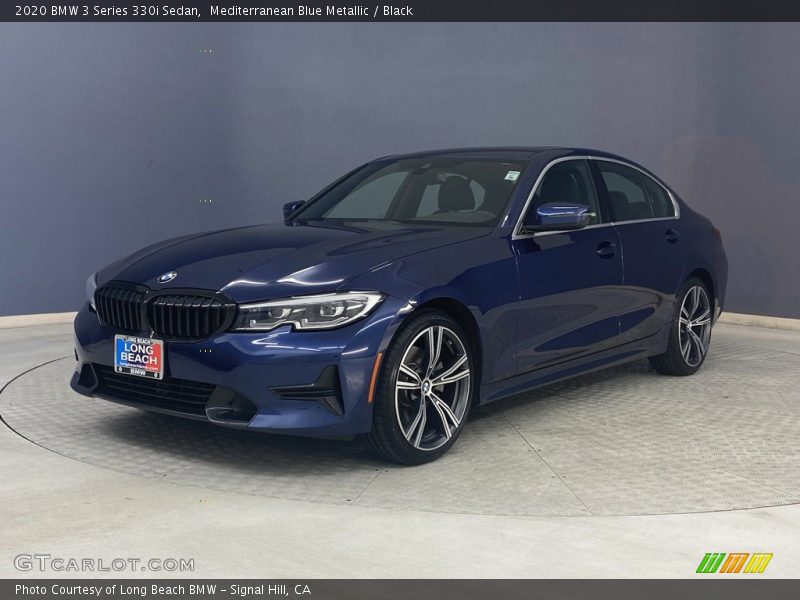 Mediterranean Blue Metallic / Black 2020 BMW 3 Series 330i Sedan
