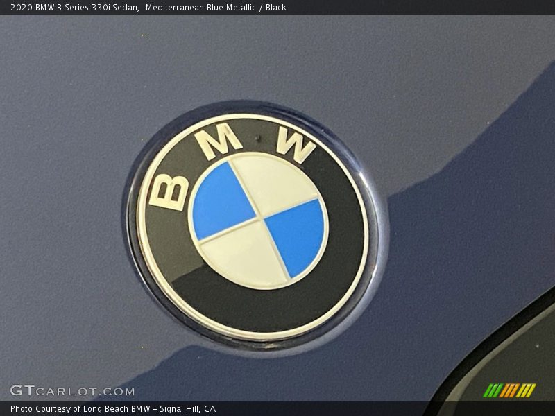 Mediterranean Blue Metallic / Black 2020 BMW 3 Series 330i Sedan