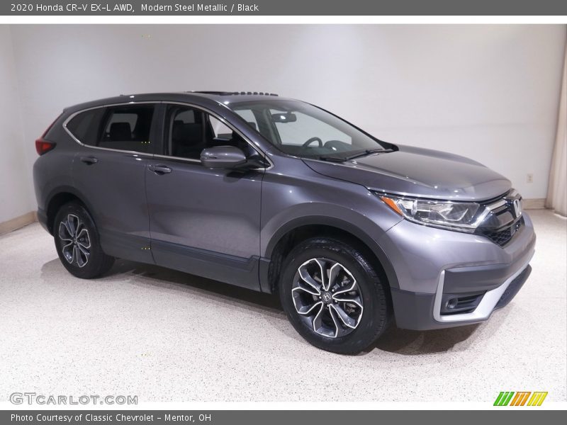 Modern Steel Metallic / Black 2020 Honda CR-V EX-L AWD
