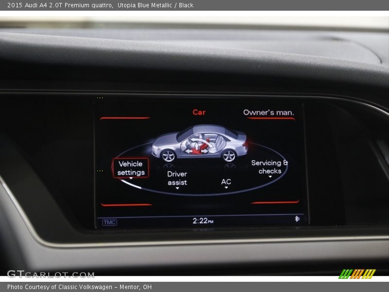 Utopia Blue Metallic / Black 2015 Audi A4 2.0T Premium quattro