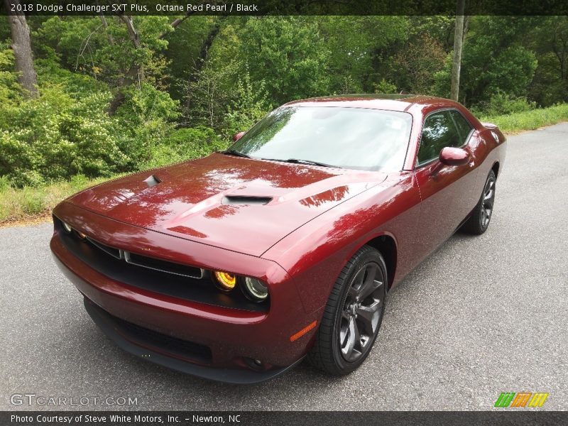 Octane Red Pearl / Black 2018 Dodge Challenger SXT Plus