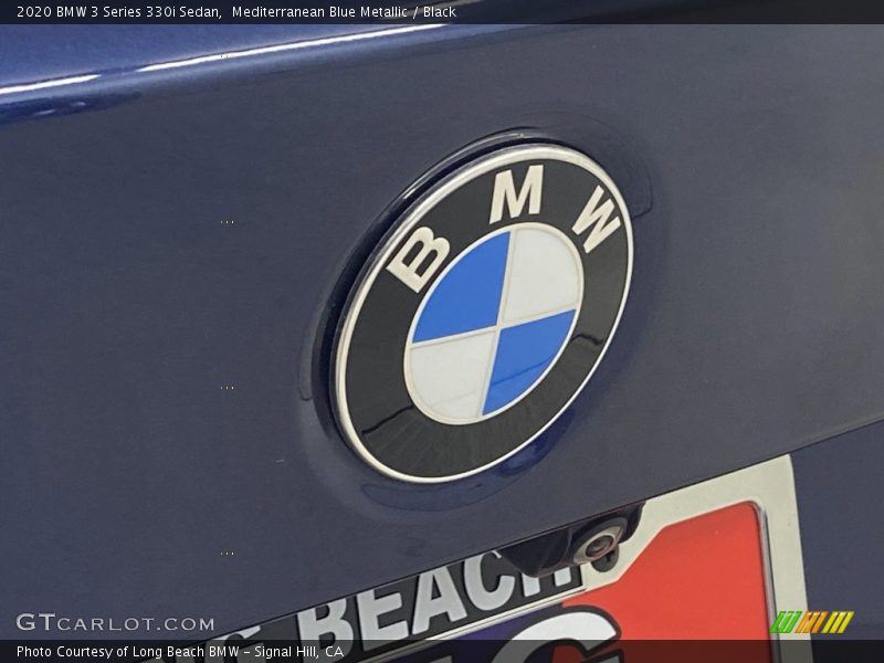 Mediterranean Blue Metallic / Black 2020 BMW 3 Series 330i Sedan