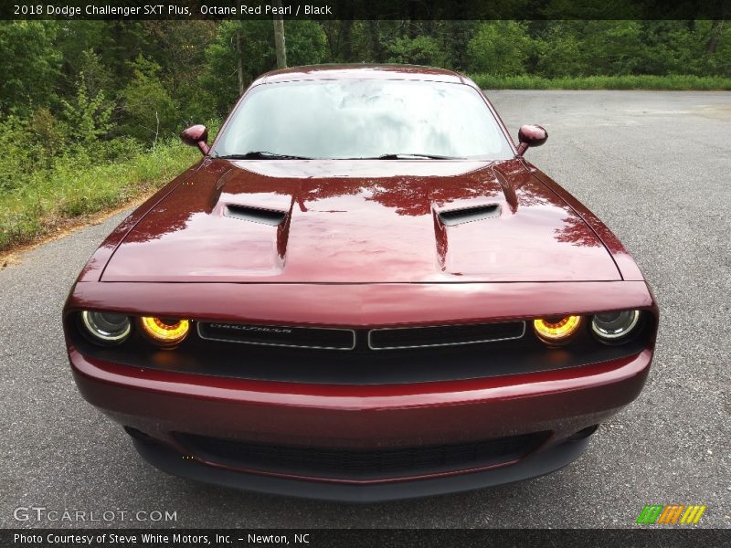 Octane Red Pearl / Black 2018 Dodge Challenger SXT Plus