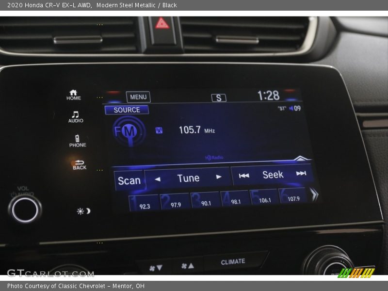 Modern Steel Metallic / Black 2020 Honda CR-V EX-L AWD