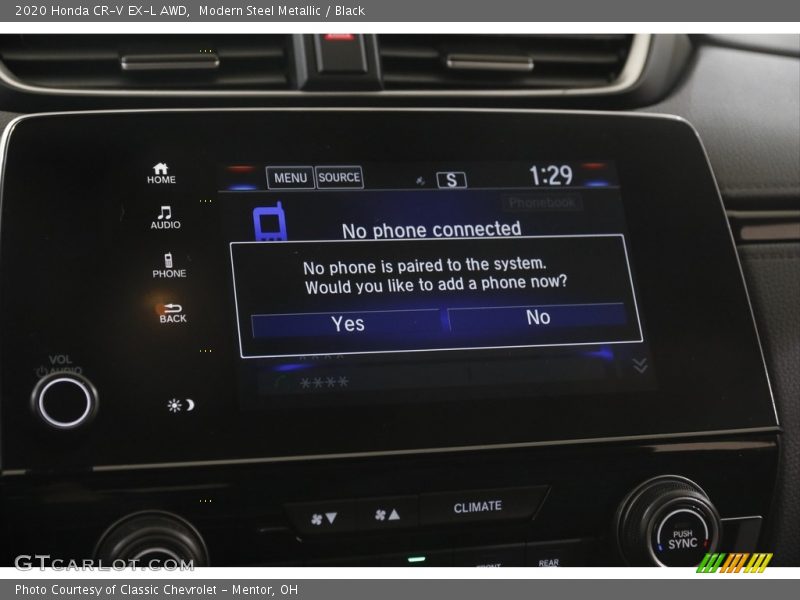 Modern Steel Metallic / Black 2020 Honda CR-V EX-L AWD