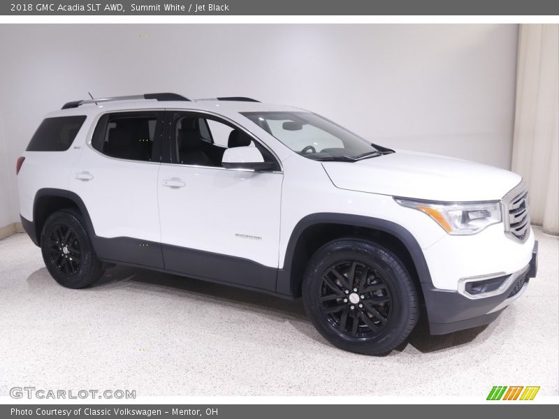 Summit White / Jet Black 2018 GMC Acadia SLT AWD