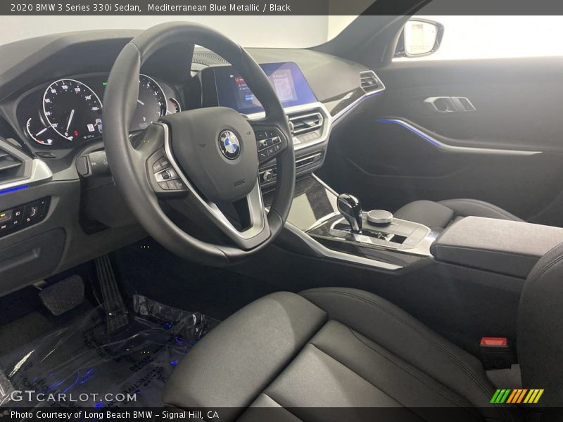 Mediterranean Blue Metallic / Black 2020 BMW 3 Series 330i Sedan