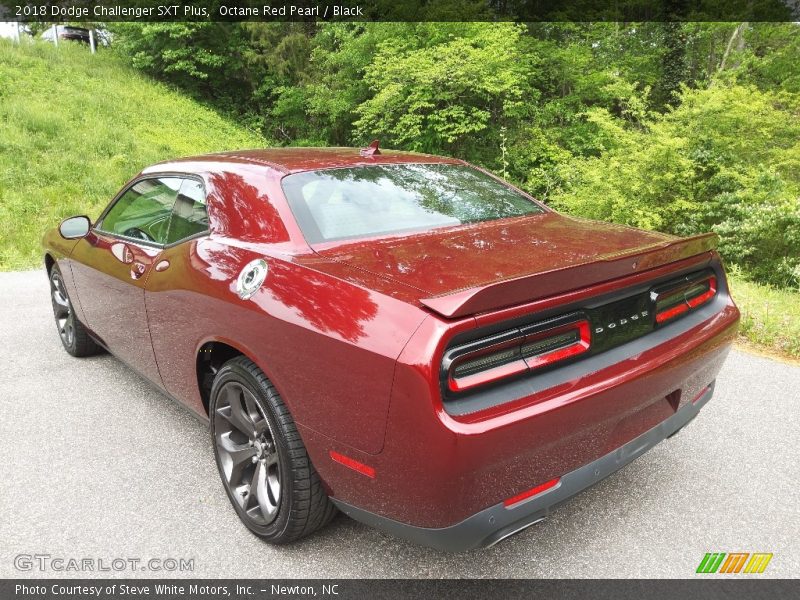 Octane Red Pearl / Black 2018 Dodge Challenger SXT Plus