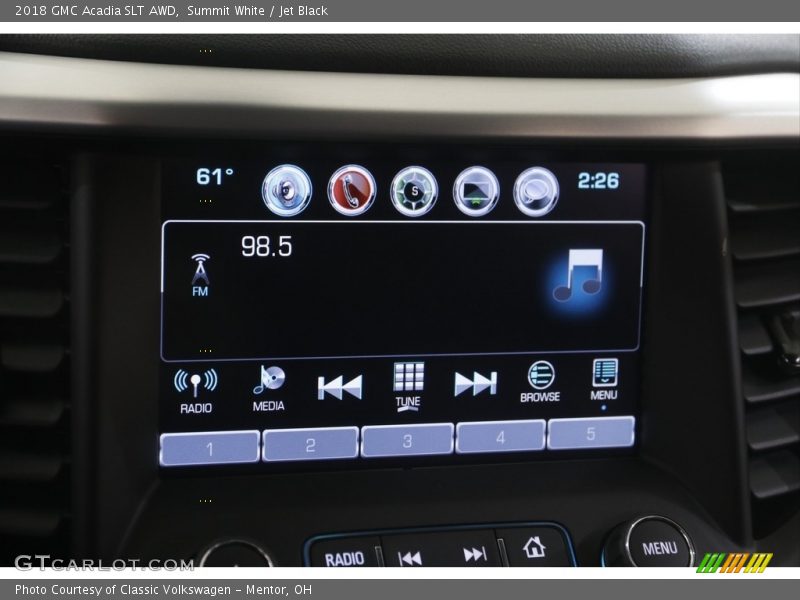 Summit White / Jet Black 2018 GMC Acadia SLT AWD