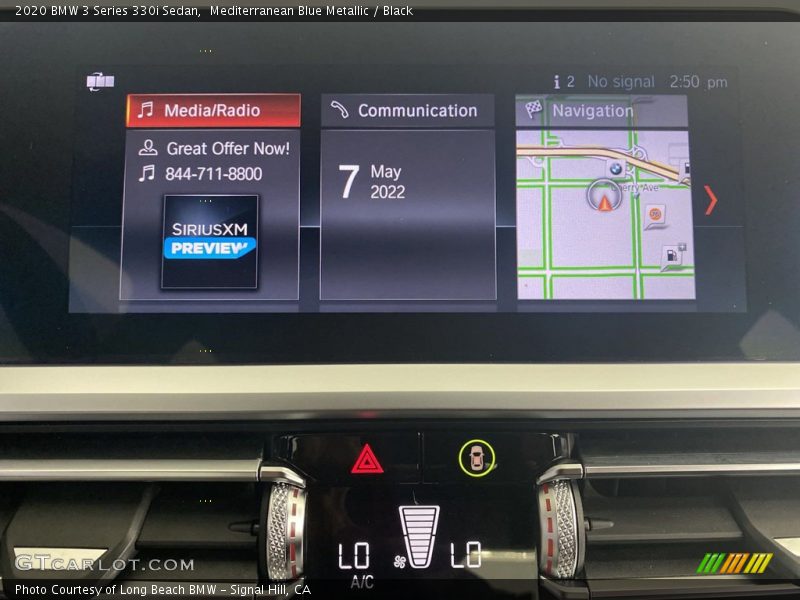 Mediterranean Blue Metallic / Black 2020 BMW 3 Series 330i Sedan