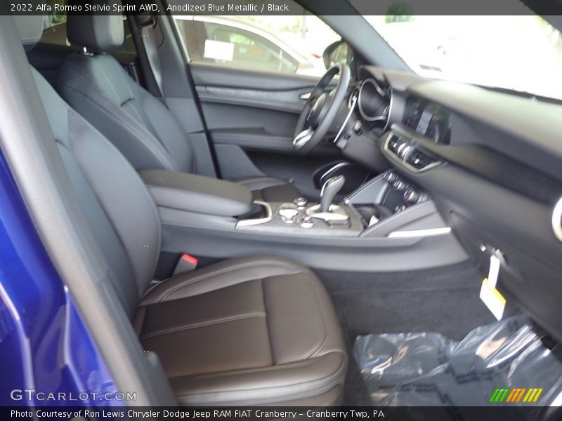 Anodized Blue Metallic / Black 2022 Alfa Romeo Stelvio Sprint AWD