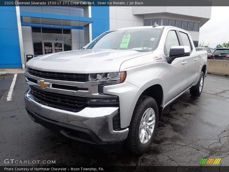 Silver Ice Metallic / Jet Black 2020 Chevrolet Silverado 1500 LT Z71 Crew Cab 4x4