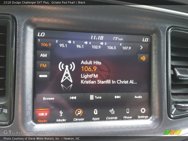 Octane Red Pearl / Black 2018 Dodge Challenger SXT Plus