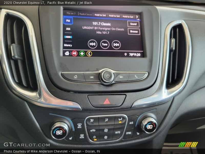 Pacific Blue Metallic / Jet Black 2020 Chevrolet Equinox LT