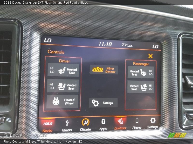 Octane Red Pearl / Black 2018 Dodge Challenger SXT Plus
