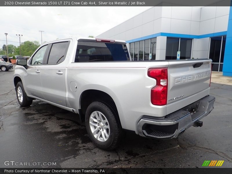Silver Ice Metallic / Jet Black 2020 Chevrolet Silverado 1500 LT Z71 Crew Cab 4x4