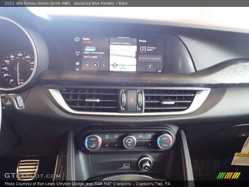 Anodized Blue Metallic / Black 2022 Alfa Romeo Stelvio Sprint AWD