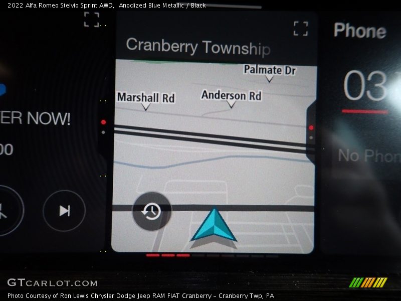 Anodized Blue Metallic / Black 2022 Alfa Romeo Stelvio Sprint AWD