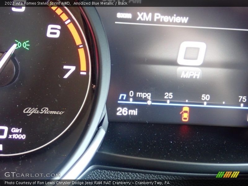 Anodized Blue Metallic / Black 2022 Alfa Romeo Stelvio Sprint AWD