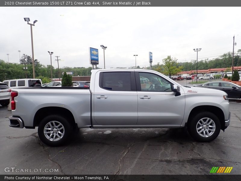 Silver Ice Metallic / Jet Black 2020 Chevrolet Silverado 1500 LT Z71 Crew Cab 4x4