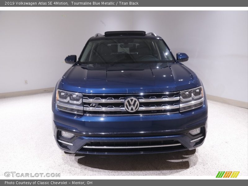 Tourmaline Blue Metallic / Titan Black 2019 Volkswagen Atlas SE 4Motion