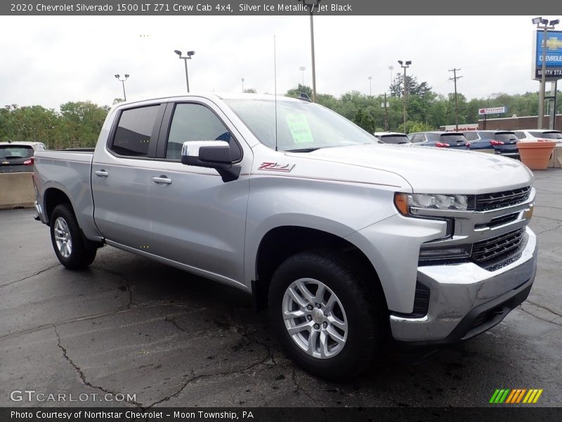Silver Ice Metallic / Jet Black 2020 Chevrolet Silverado 1500 LT Z71 Crew Cab 4x4