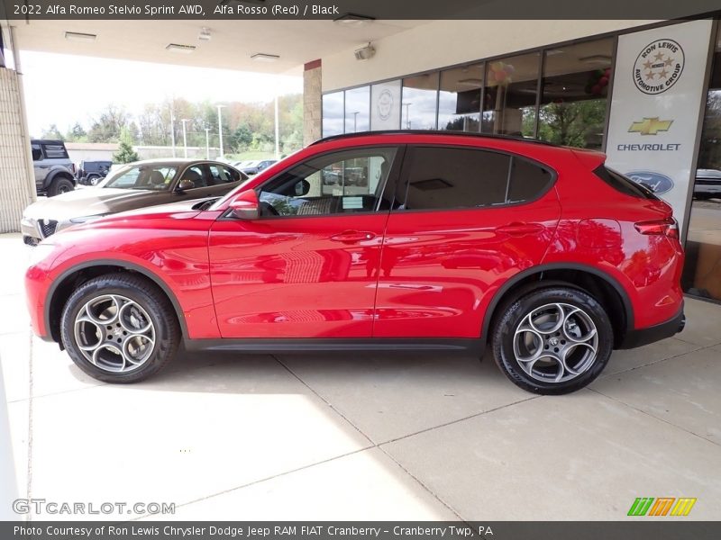 Alfa Rosso (Red) / Black 2022 Alfa Romeo Stelvio Sprint AWD