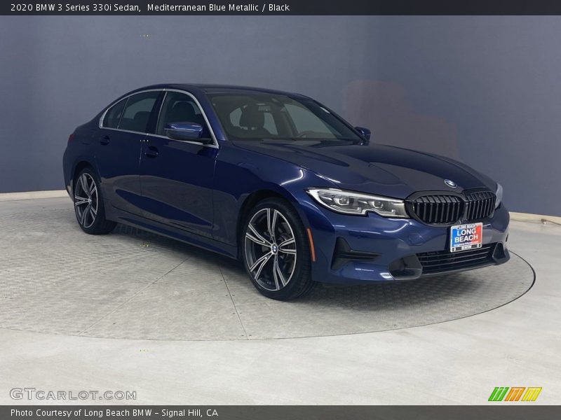 Mediterranean Blue Metallic / Black 2020 BMW 3 Series 330i Sedan