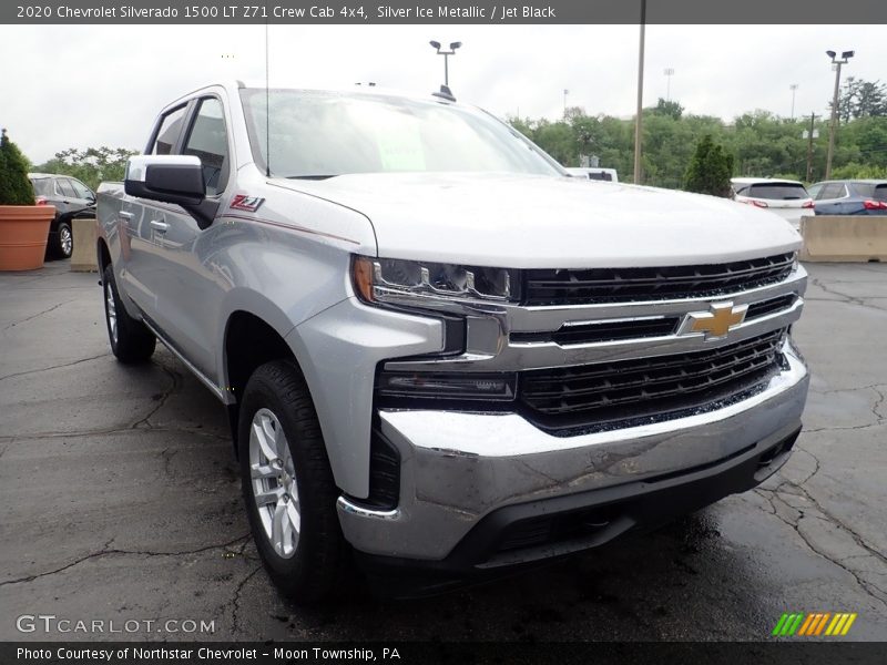 Silver Ice Metallic / Jet Black 2020 Chevrolet Silverado 1500 LT Z71 Crew Cab 4x4