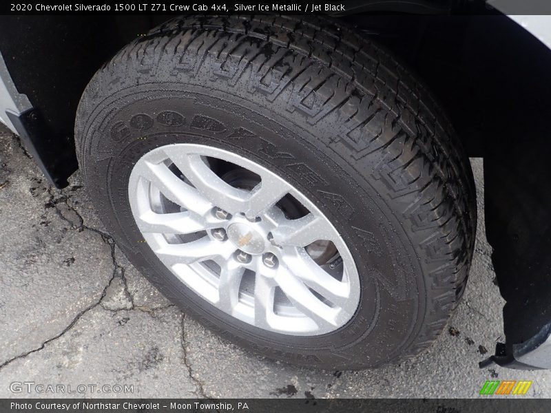 Silver Ice Metallic / Jet Black 2020 Chevrolet Silverado 1500 LT Z71 Crew Cab 4x4