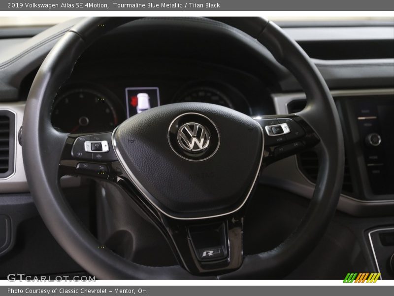 Tourmaline Blue Metallic / Titan Black 2019 Volkswagen Atlas SE 4Motion