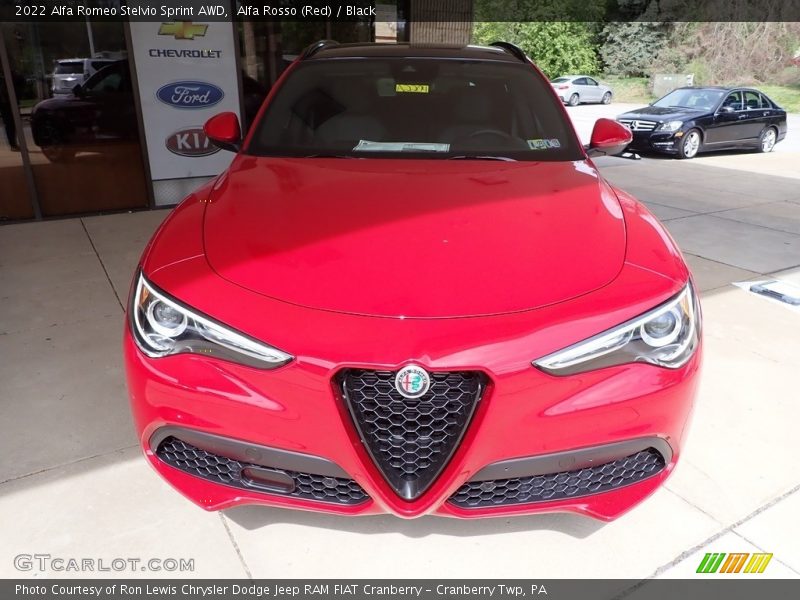 Alfa Rosso (Red) / Black 2022 Alfa Romeo Stelvio Sprint AWD