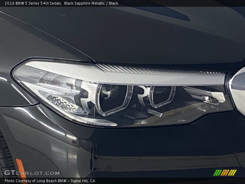 Black Sapphire Metallic / Black 2019 BMW 5 Series 540i Sedan