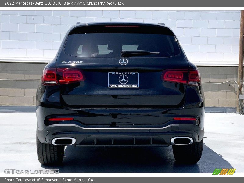 Black / AMG Cranberry Red/Black 2022 Mercedes-Benz GLC 300