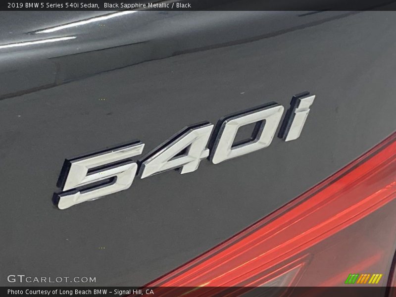 Black Sapphire Metallic / Black 2019 BMW 5 Series 540i Sedan