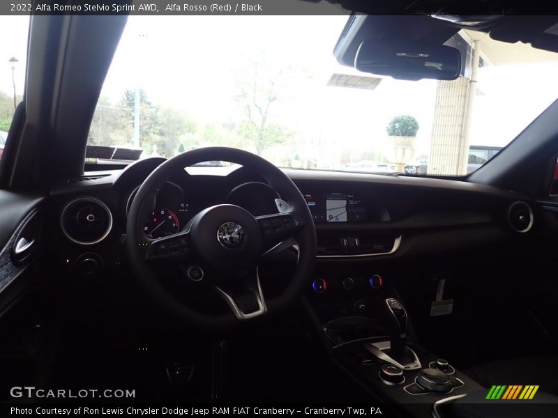 Alfa Rosso (Red) / Black 2022 Alfa Romeo Stelvio Sprint AWD
