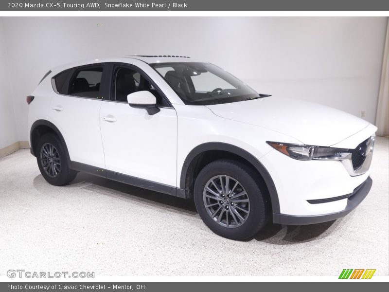 Snowflake White Pearl / Black 2020 Mazda CX-5 Touring AWD